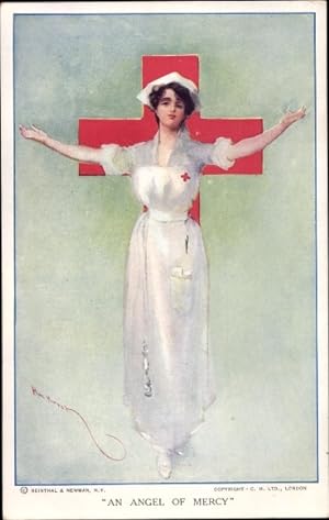 Künstler Ansichtskarte / Postkarte An Angel of Mercy, Red Cross, Krankenschwester