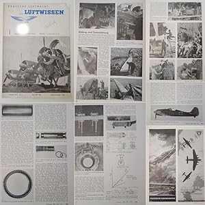 Imagen del vendedor de Deutsche Luftwacht Ausgabe Luftwissen. Mit Mitteilungen der Deutschen Akademie fr Luftfahrtforschung und der Lilienthal-Gesellschaft fr Luftfahrtforschung. Herausgegeben unter Mitwirkung des Reichsluftfahrtministerium Band 9 Nr. 11 November 1942 * Fliegertod Ritterkreuztrger Hauptmann M a r s e i l l e / d e u t s c h e L u f t w a f f e an der S t a l i n g ra d f r o n t a la venta por Galerie fr gegenstndliche Kunst