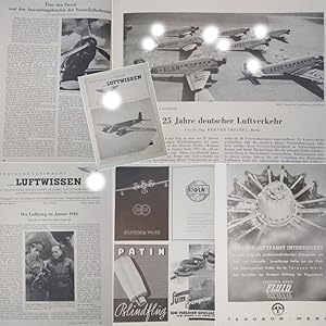 Imagen del vendedor de Deutsche Luftwacht Ausgabe Luftwissen. Mit Mitteilungen der Deutschen Akademie fr Luftfahrtforschung und der Lilienthal-Gesellschaft fr Luftfahrtforschung. Herausgegeben unter Mitwirkung des Reichsluftfahrtministerium Band 11 Nr. 2 Februar 1944 * R i t t e r kr e u z t r g e r H au p t m a n n No w o t n y / Fliegertod des Nachtjgers Major P r i n z z u S a y n - W i t t g e n s t e i n a la venta por Galerie fr gegenstndliche Kunst