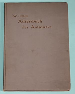 Internationales Adressbuch der Antiquar-Buchhändler - International Virectory of Second-hand book...