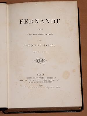 Fernande - Pièce en quatre actes, en prose - Troisieme Edition - Aus der Privatbibliothek des Sch...