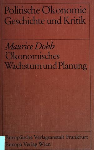 Bild des Verkufers fr konomisches Wachstum und Planung. zum Verkauf von books4less (Versandantiquariat Petra Gros GmbH & Co. KG)