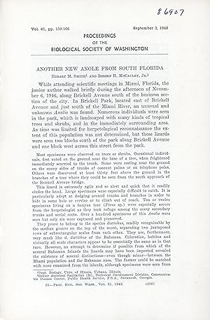 Immagine del venditore per Another new Anole from South Florida. venduto da Frank's Duplicate Books