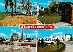Postkarte Carte Postale 73800287 Sinnersdorf Koeln Pulheim Rheinland Spielplatz Brunnen Teilansic...