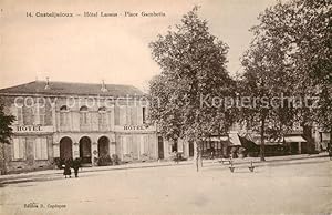 Postkarte Carte Postale 13804147 Casteljaloux 47 Lot-et-Garonne Hôtel Lassus Place Gambetta