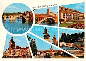 Postkarte Carte Postale 13798004 Villeneuve-sur-Lot Divers aspects de la Ville Villeneuve-sur-Lot