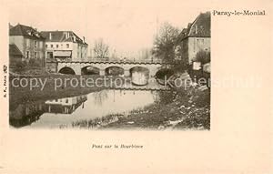 Postkarte Carte Postale 13799330 Paray-le-Monial 71 Pont sur la Burbince