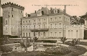 Postkarte Carte Postale 13799339 Hordosse-Andiran Andiran 47 Lot-et-Garonne Château Schloss