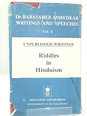 Seller image for Dr. Babasaher Ambedkar Writings and Speeches Vol. 4 for sale by World of Rare Books