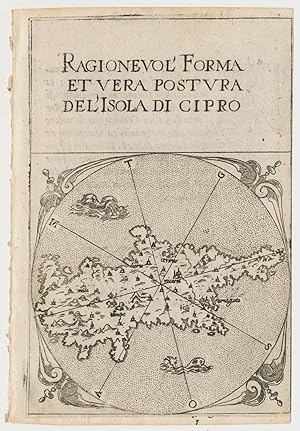 Bild des Verkufers fr Ragionevol' Forma et Vera Postura del' Isola di Cipro. zum Verkauf von Altea Antique Maps
