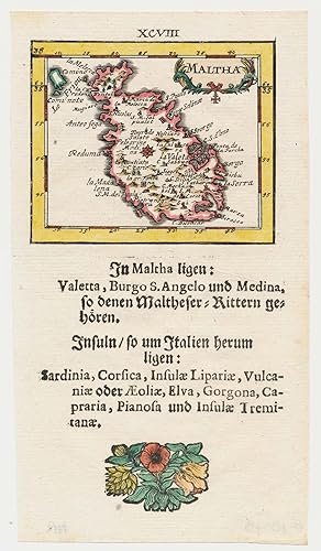 Bild des Verkufers fr Maltha. zum Verkauf von Altea Antique Maps