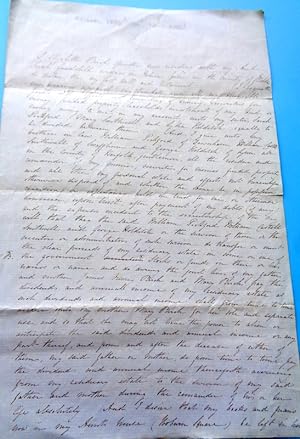 Last Will and Testament of Elizabeth Birch of Norfolk. With bequests to William Pickford of Downh...