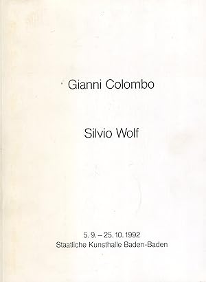 Bild des Verkufers fr Gianni Colombo. Silvio Wolf zum Verkauf von Studio Bibliografico Marini