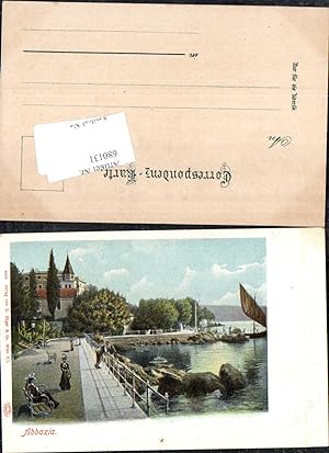Seller image for 680131 Croatia Abbazia Opatija Hafen Partie 1900 for sale by Versandhandel Lehenbauer