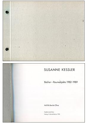 Bild des Verkufers fr Susanne Kessler. Bucher - Raumobjekte 1982-1989 zum Verkauf von Studio Bibliografico Marini
