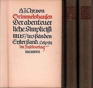 Bild des Verkäufers für Der abenteuerliche Simplicissimus in 3 Bänden. 3 Bde. (= komplett). zum Verkauf von Antiquariat Reinhold Pabel