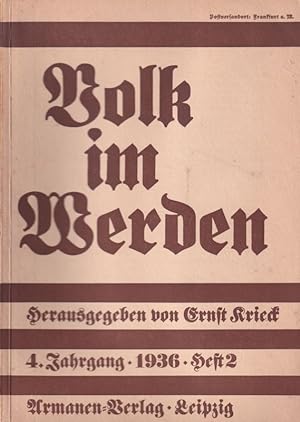 Seller image for Volk im Werden 4.Jahrgang 1936 Heft 2 (1 Heft) for sale by Clivia Mueller