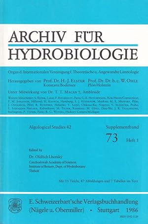 Archiv für Hydrobiologie Algological Studies 42 Supplementband 73