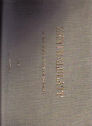Zentralblatt für den Deutschen Erwerbsgartenbau 10.Jahrgang 1958