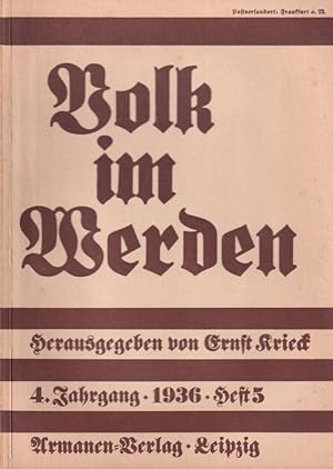 Seller image for Volk im Werden 4.Jahrgang 1936 Heft 5 (1 Heft) for sale by Clivia Mueller