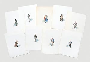 Bild des Verkufers fr Original watercolour illustrations of characters from Oliver Twist. zum Verkauf von Peter Harrington.  ABA/ ILAB.