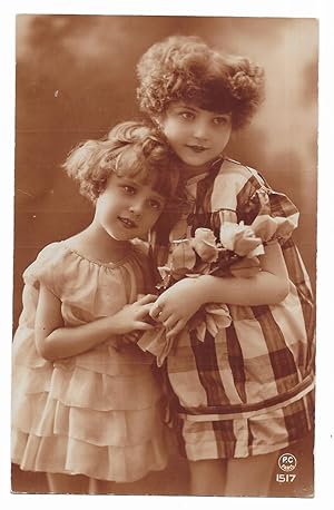 Postal.Fotografica niñas, P.C. Paris Nº 1517 1925
