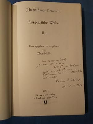 Comenius, Johann Amos: Ausgewählte Werke; Teil: II,1. Hrsg. u. eingel. von Klaus Schaller