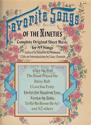 Seller image for Favorite songs of the Nineties : complete original sheet music for 89 songs (Dover Song Collections) for sale by Old Bookie