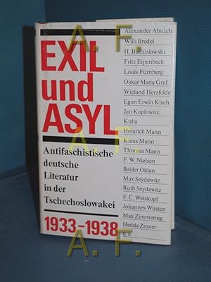 Bild des Verkufers fr Exil und Asyl : antifaschist. dt. Literatur in d. Tschechoslowakei 1933 - 1938. [hrsg. vom Kollektiv fr Literaturgeschichte im Volkseigenen Verl. Volk u. Wissen. Leitung: Kurt Bttcher]. Von e. Autorenkollektiv unter Leitung von u. Ji Veselý zum Verkauf von Antiquarische Fundgrube e.U.