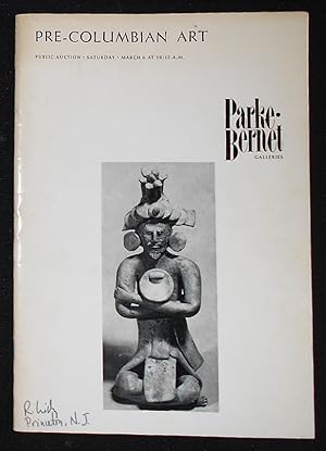 Immagine del venditore per Pre-Columbian Art: Mexico, Mayan Area, Costa Rica, Panama, Colombis, Ecuador, Peru -- Sale Number 3168 -- March 6 1971 -- Parke-Bernet Galleries venduto da Classic Books and Ephemera, IOBA