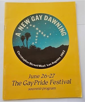 Seller image for A New Gay Dawning: Christopher Street West Los Angeles 1982, June 26-27, The Gay Pride Festival Souvenir Program for sale by Bloomsbury Books