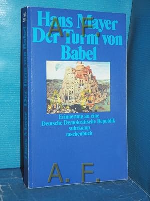 Bild des Verkufers fr Der Turm von Babel : Erinnerung an eine Deutsche Demokratische Republik Suhrkamp Taschenbuch 2174 zum Verkauf von Antiquarische Fundgrube e.U.