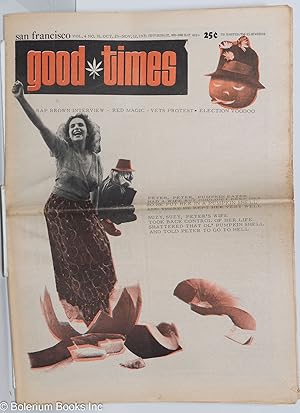 Bild des Verkufers fr Good Times: vol. 4, #31, Oct. 31-Nov. 12, 1971: H. Rap Brown Interview zum Verkauf von Bolerium Books Inc.