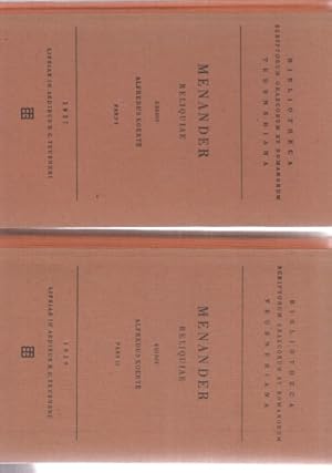 Seller image for ( 2 BNDE ) Menander. Reliquiae. Edidit Alfredus Koerte. Pars I und Pars II. for sale by Fundus-Online GbR Borkert Schwarz Zerfa