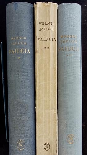 Seller image for Paideia. Die Formung des griechischen Menschen. Bd. 1-3. for sale by Antiquariat Bookfarm