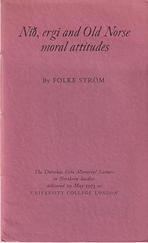 Imagen del vendedor de Nio, ergi and Old Norse Moral Attitudes a la venta por timkcbooks (Member of Booksellers Association)