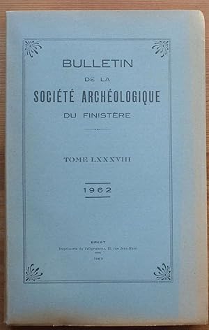 Image du vendeur pour Bulletin de la Socit Archologique du Finistre- Tome LXXXVIII - 1962 mis en vente par Aberbroc
