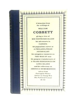 Bild des Verkufers fr Cobbett's America zum Verkauf von World of Rare Books