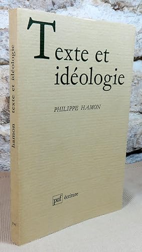 Image du vendeur pour Texte et idologie. mis en vente par Latulu