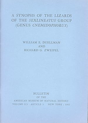 Seller image for A synopsis of the lizards of the Sexlineatus Group (genus Cnemidophorus). for sale by Frank's Duplicate Books