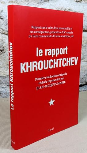 Image du vendeur pour Le rapport Khrouchtchev. mis en vente par Latulu