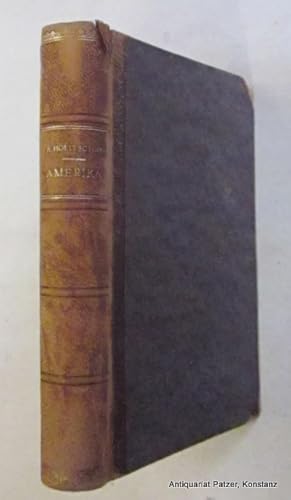 Immagine del venditore per Amerika heute und morgen. Reiseerlebnisse. 3. Auflage (= Tsd.). Berlin, S. Fischer, 1912. Mit zahlreichen fotografischen Abbildungen. 429 S. Hldr.d.Zt.; Rcken stark beschabt, Kapitale bestoen, oberes mit Fehlstelle u. eingerissen, rechte obere Ecke des Vorderdeckel stark bestoen. venduto da Jrgen Patzer