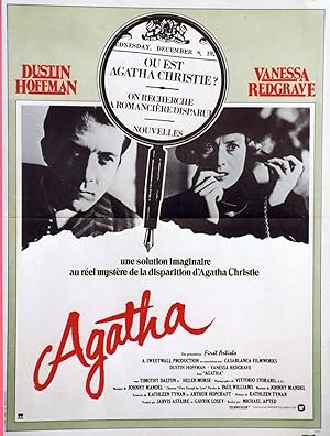 "AGATHA" Réalisé par Michael APTED en 1978 avec Dustin HOFFMAN, Vanessa REDGRAVE / Affiche frança...