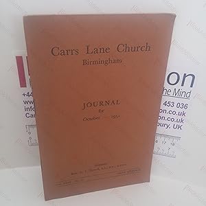 Carrs Lane Church, Birmingham : Journal for October 1951