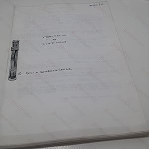 Richard's Things Original Film Script