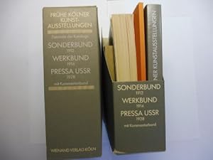 Bild des Verkufers fr FRHE KLNER KUNST-AUSSTELLUNGEN - Faksimile der Kataloge SONDERBUND 1912 // WERKBUND 1914 // PRESSA KLN 1928 // Kommentarband. 4 Bnde im Schuber. zum Verkauf von Antiquariat am Ungererbad-Wilfrid Robin