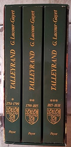 Talleyrand - coffret 3 volumes
