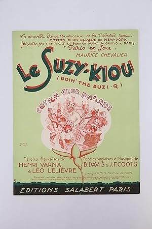 Image du vendeur pour Partition piano et chant "Le Suzy-Kiou (Doin' the Suzi-Q)" mis en vente par Librairie Le Feu Follet