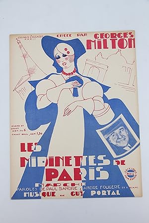 Image du vendeur pour Partition piano et chant "Les Midinettes de Paris" mis en vente par Librairie Le Feu Follet