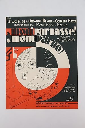Image du vendeur pour Partition piano et chant "A Montparnasse ! A Montparno !" mis en vente par Librairie Le Feu Follet